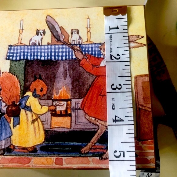 Vintage Sankyo Music Jewelry Box Little Grey Rabbit by Alison Uttley - Picture 6 of 9